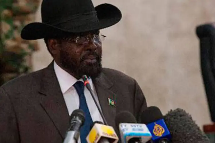 
	Salva Kiir: Kirr ressaltou a import&acirc;ncia de acabar com as agress&otilde;es sexuais
 (Giulio Petrocco/AFP)