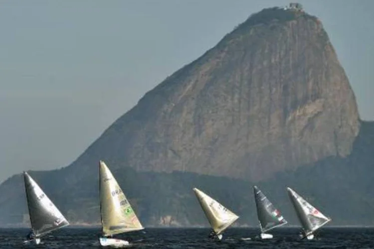 Regata na Baía de Guanabara: atrasos nas obras preocupam (Yasuyoshi Chiba/AFP)