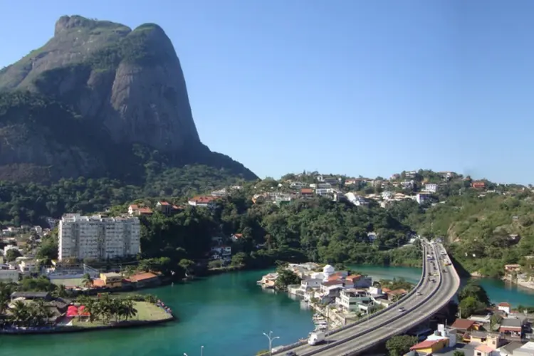 
	Barra da Tijuca, no Rio de Janeiro: de acordo com a pol&iacute;cia, assaltante morreu ainda no local
 (Google Maps/Reprodução)
