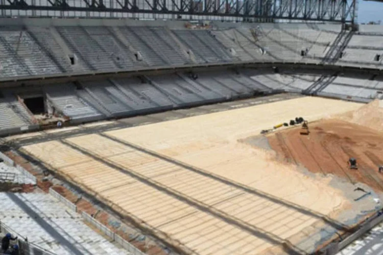 
	Arena da Baixada, em Curitiba:&nbsp;&quot;estamos bastante seguros que os est&aacute;dios estar&atilde;o prontos a tempo&quot;, destacou o ministro
 (Divulgação)