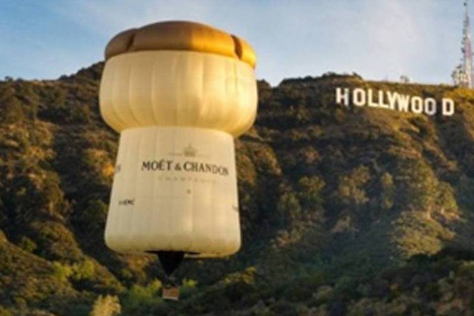 Moët&Chandon leva balão em homenagem ao Oscar 2012