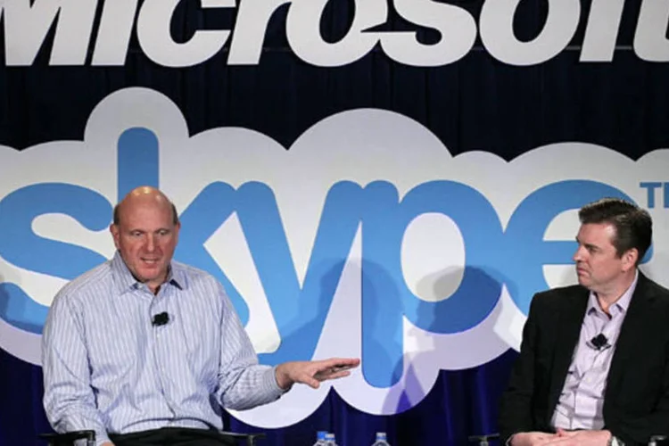 
	Microsoft adquiriu o Skype em 2011: vazamentos estrat&eacute;gicos feitos para dispersar ofertas rivais deca&iacute;ram no per&iacute;odo ap&oacute;s a crise financeira global
 (Justin Sullivan/Getty Images)
