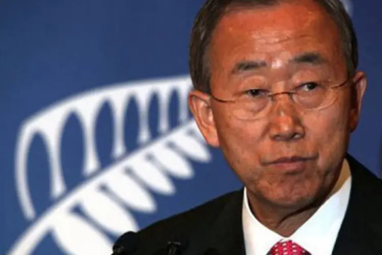 Ban Ki-moon chamou Steve Jobs de visionário (Bradley Ambrose/AFP)