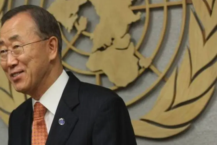 Ban Ki-moon da ONU: 'é preciso uma perspectiva mais ampla para salvar este mundo' (Mario Tama/Getty Images)
