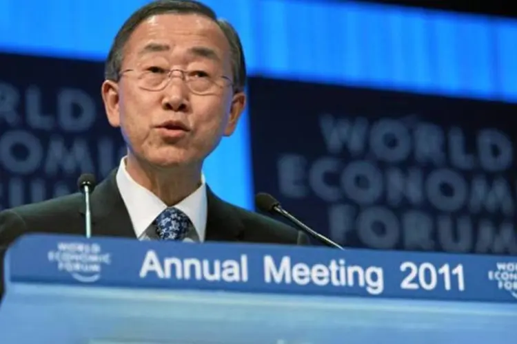 Ban Ki-moon, secretário-geral da ONU, elogiou o povo egípcio (Flickr/Fórum Econômico Mundial)