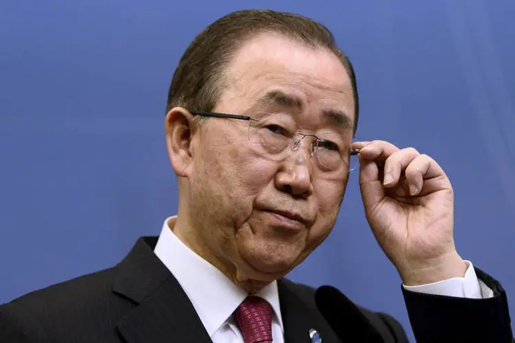 
	Ban Ki-moon: Ban agradeceu a Dilma por seu apoio ao trabalho da ONU durante todo o seu mandato
 (Maja Suslin / Reuters)