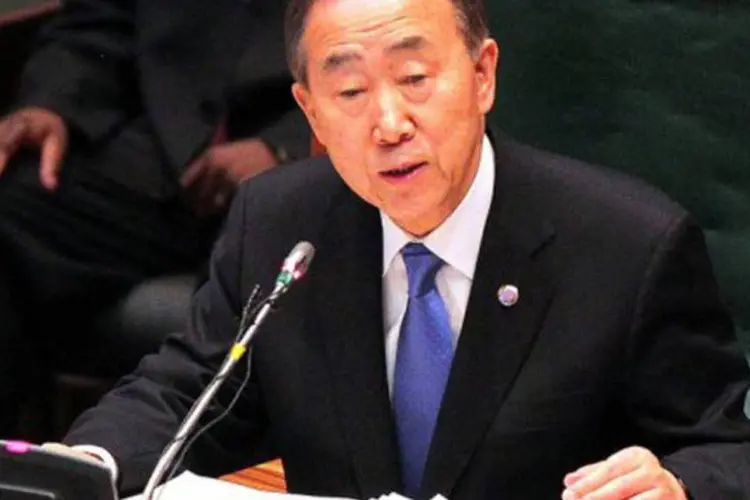 
	O secret&aacute;rio-geral das Na&ccedil;&otilde;es Unidas, Ban Ki-moon condenou as amea&ccedil;as de Israel e dos EUA de atacarem o pa&iacute;s isl&acirc;mico
 (Joseph Mwenda/AFP)