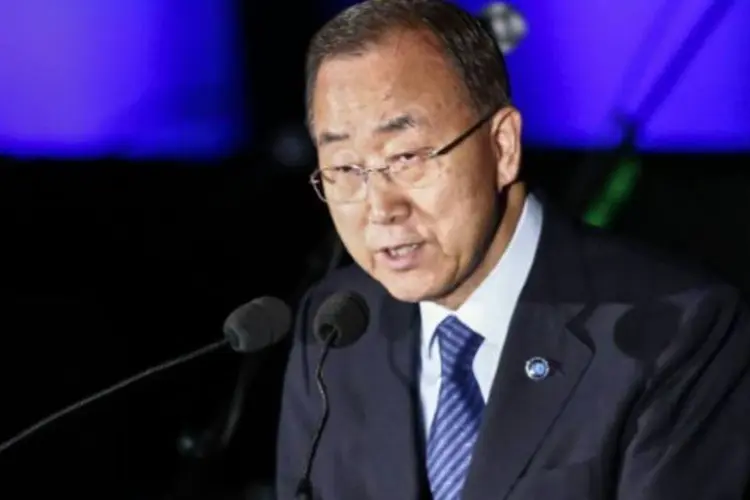 
	&quot;Devemos ser compassivos com as pessoas que est&atilde;o fugindo da guerra e da persegui&ccedil;&atilde;o&quot;, disse Ban Ki-moon
 (Kena Betancur/AFP)