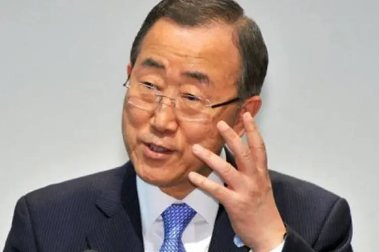 
	O secret&aacute;rio-geral da ONU, Ban Ki-moon: o&nbsp;secret&aacute;rio-geral da ONU, Ban Ki-moon, decidiu ir a Teer&atilde;, apesar das cr&iacute;ticas de Estados Unidos e Israel
 (Jung Yeon-Je/AFP)