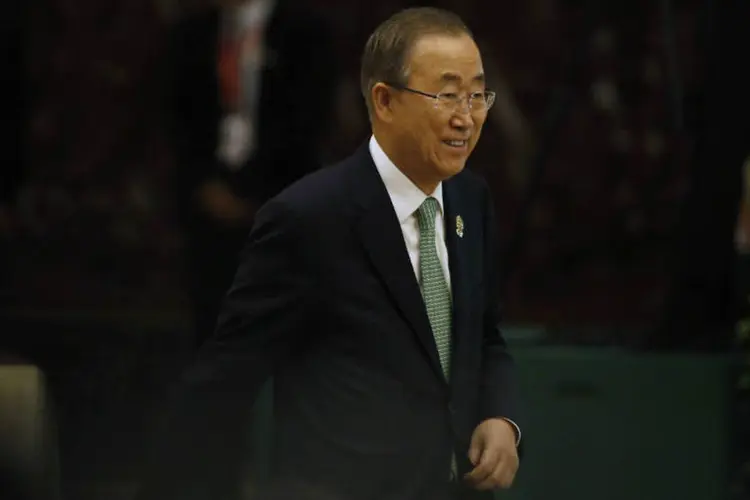 
	Ban Ki-moon: secret&aacute;rio-geral lembrou que a &Aacute;sia abriga mais da metade da popula&ccedil;&atilde;o mundial
 (Soe Zeya Tun/Reuters)