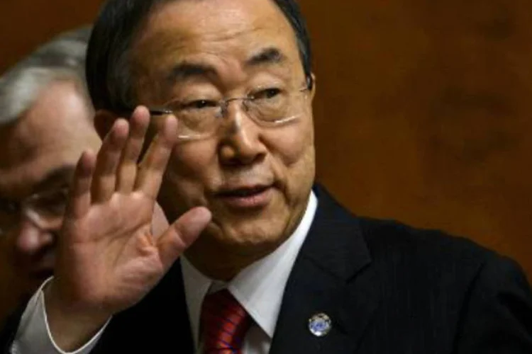 
	Ki-Moon: ele recebeu bem not&iacute;cias sobre acordo para fim do conflito na Faixa de Gaza
 (AFP)