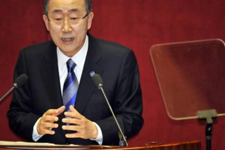 
	O secret&aacute;rio-geral das Na&ccedil;&otilde;es Unidas, Ban Ki-moon: &quot;qualquer escalada maior inevitavelmente aumentar&aacute; o sofrimento da popula&ccedil;&atilde;o civil afetada e deve ser evitada&quot;
 (Jung Yeon-Je/AFP)