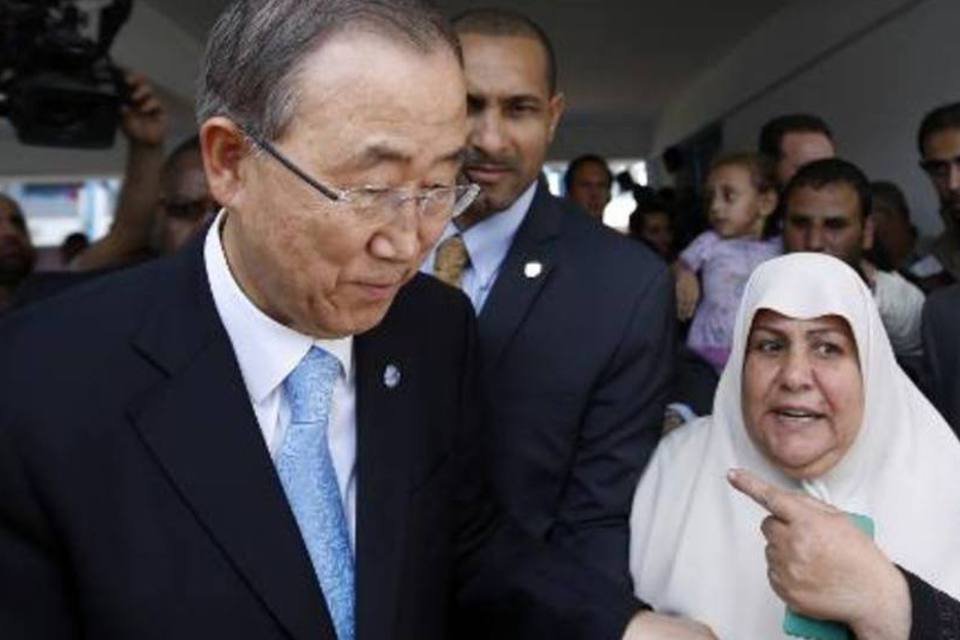 Secretário-geral da ONU visita a Faixa de Gaza
