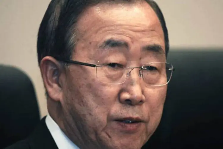 
	Ban Ki-moon: a escolha do cientista sueco, segundo o secret&aacute;rio-geral da ONU, foi baseda na necessidade de um perito que n&atilde;o perten&ccedil;a aos pa&iacute;ses envolvidos no conflito
 (AFP/ Simon Maina)