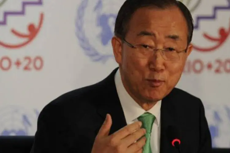 Ban Ki-moon confessou que tinha expectativa em ver um documento final com um texto mais forte e pragmático (©AFP / Evaristo Sa)
