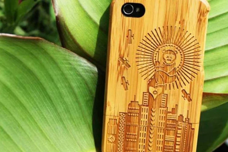 Capa para iPhone em bambu (Divulgação)