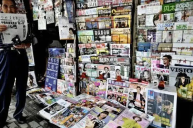 Associação Mundial de Jornais divulgou estudo otimista com o futuro dos periódicos (AFP/Philippe Lopez)