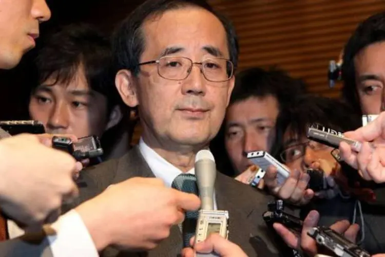 O presidente do BOJ, Masaaki Shirakawa, vai conceder uma entrevista à imprensa após o fim da reunião  (Getty Images)