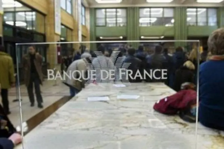 Banco da França: o país saiu da recessão em 2009 (Joel Robine/AFP)