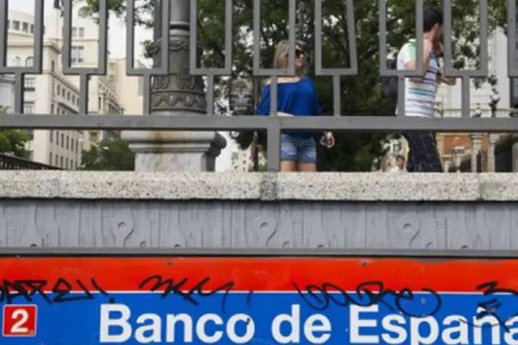 Banco da Espanha: a explosão da bolha imobiliária em 2008 desestabilizou fortemente o setor financeiro espanhol
 (Dominique Faget/AFP)