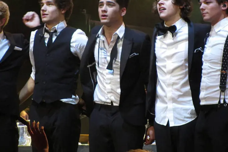 
	One Direction foi formado na edi&ccedil;&atilde;o brit&acirc;nica do programa de talentos &quot;The X Factor&quot;, em 2010
 (Fiona McKinlay / Flickr)