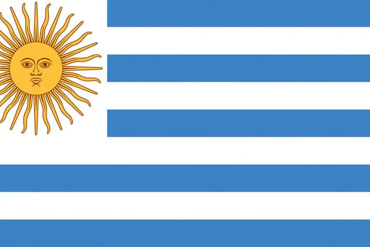 Bandeira da Grécia misturada com a da Argentina (Rodrigo Sanches/EXAME.com)