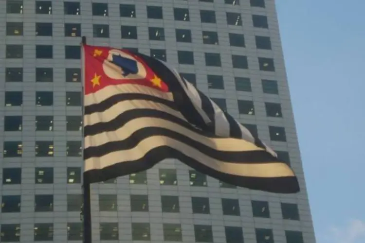 Bandeira do estado de São Paulo: na série sem ajuste, o indicador subiu 0,80% no mesmo período (Pedro Zambarda/EXAME.com)