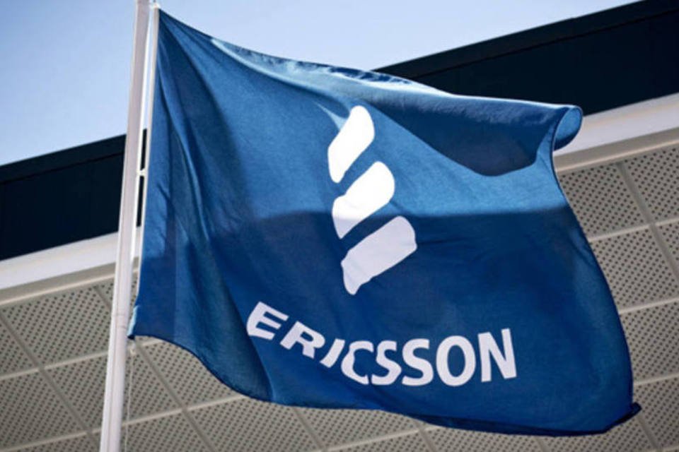 
	Bandeira da Ericsson: &agrave;s 8:06 (hor&aacute;rio de Bras&iacute;lia), o &iacute;ndice das principais a&ccedil;&otilde;es europeias FTSEurofirst 300 tinha queda de 0,28 por cento
 (Casper Hedberg/Bloomberg)