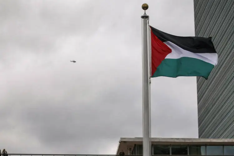 Bandeira palestina é hasteada na ONU (Carlo Allegri/Reuters/Reuters)