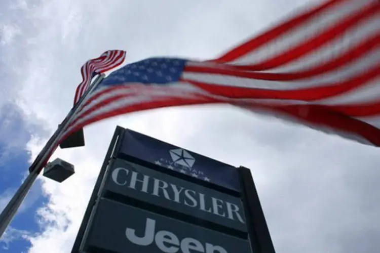 
	Concession&aacute;ria da Chrysler: a empresa foi uma das que teve resultado positivo nas vendas em 2012
 (©afp.com / Joe Raedle)