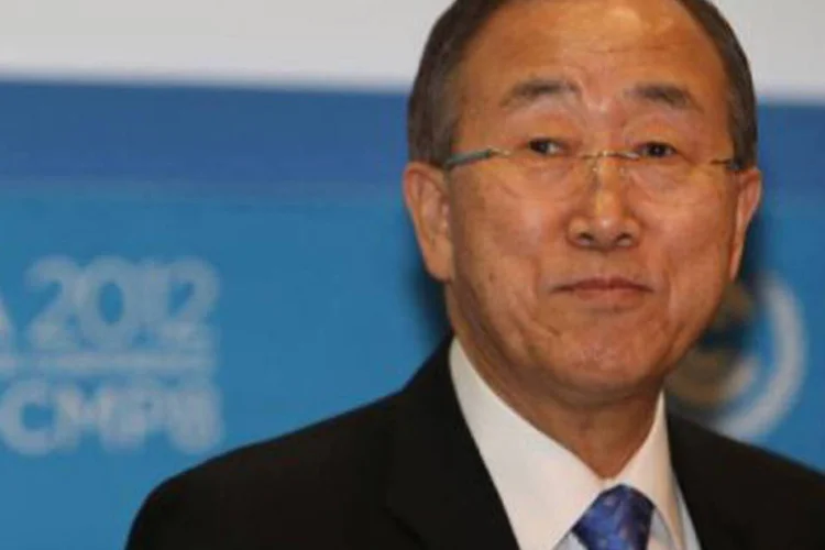 Ban Ki-moon: o Conselho proíbe a Coreia do Norte de realizar testes com tecnologia de mísseis balísticos, mas o país diz que o lançamento tem fins pacíficos (Karim Jaafar/AFP)