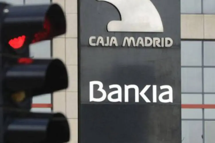
	Bankia: t&iacute;tulo do banco espanhol caiu mais de 20% na bolsa de Madri
 (Dominique Faget/AFP)