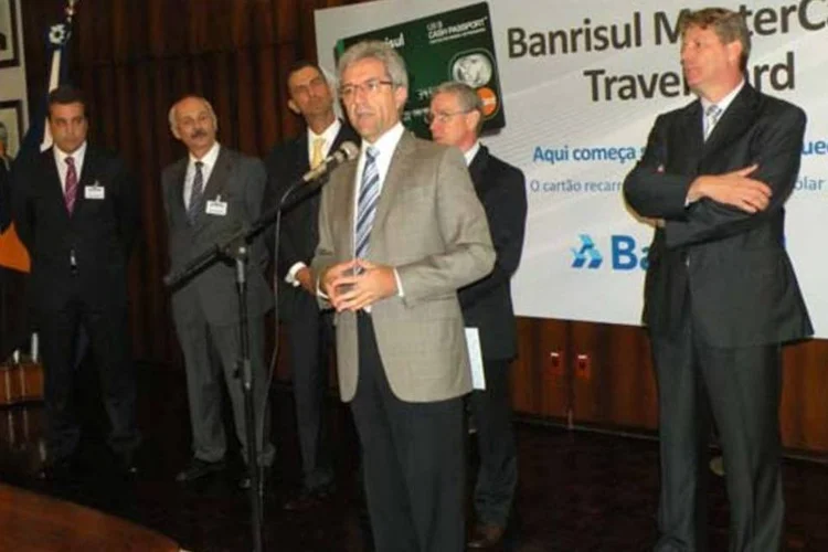 Coletiva de lançamento do Banrisul MasterCard Travel Card, vendido nas agências do banco gaúcho (Lane Pfeiffer/Divulgação)