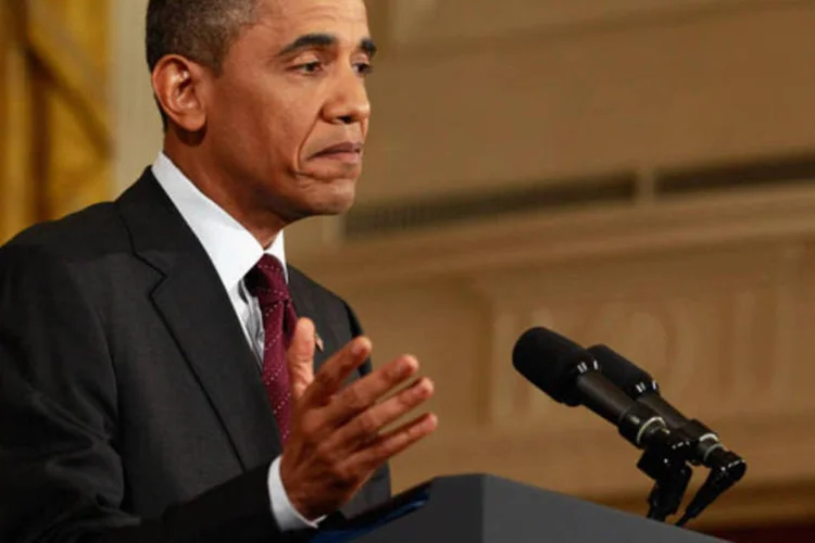 O presidente Obama na Casa Branca: "ninguém quer ver uma moratória nos EUA" (Chip Somodevilla/Getty Images)