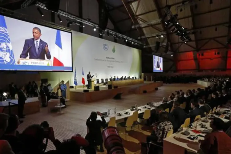 
	COP 21: ap&oacute;s oito horas de pronunciamentos, o cronograma original ficou totalmente desorganizado
 (Stephane Mahe/ Reuters)