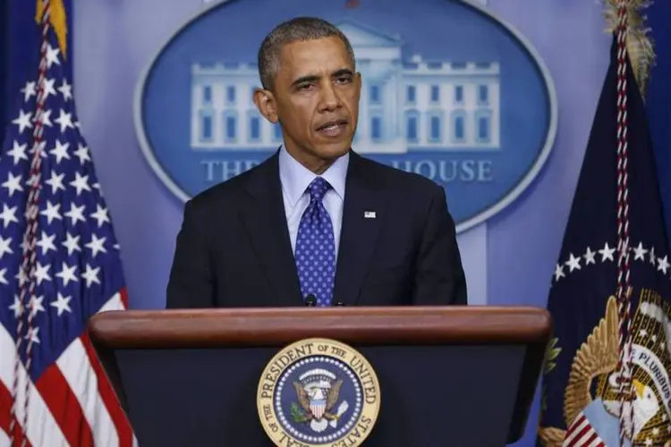 
	Barack Obama: ele afirmou que ainda &eacute; cedo para apontar culpados pela queda de avi&atilde;o na Ucr&acirc;nia
 (Reuters/Kevin Lamarque)
