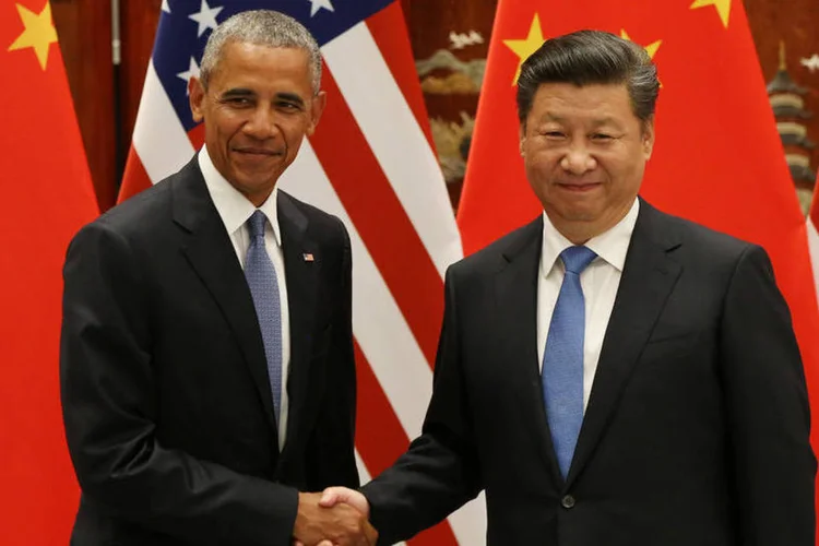 Presidentes: Barack Obama e Xi Jinping no G20 (Reuters)