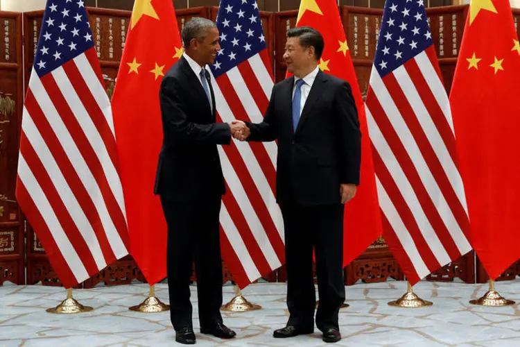 Presidentes: Barack Obama (EUA) e Xi Jinping (China) em início do G20 2016 (Reuters)