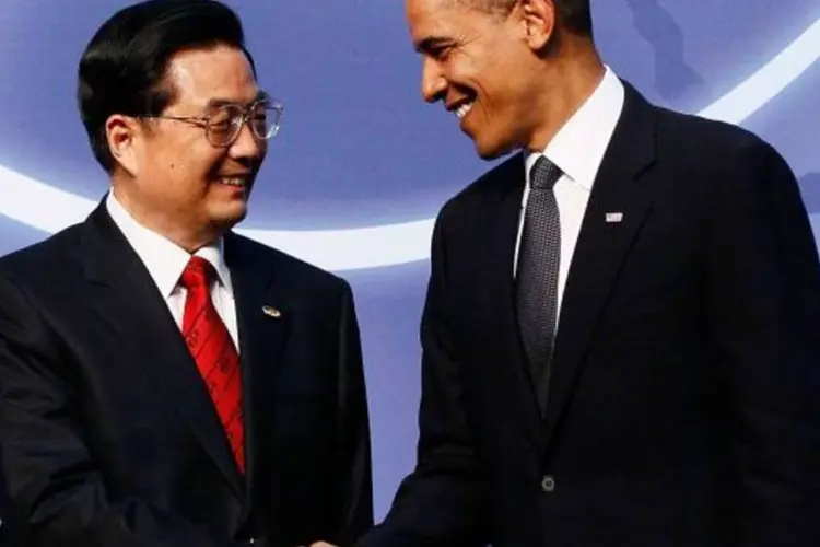 Os presidentes de China e EUA assinaram acordos comerciais de US$ 45 bilhões  (Getty Images)