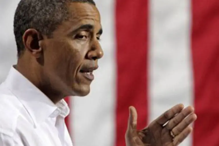 O presidente americano, Barack Obama: por enquanto, a Casa Branca parece estar evitando entregar armas letais aos rebeldes (Jay Paul/Getty Images/AFP)