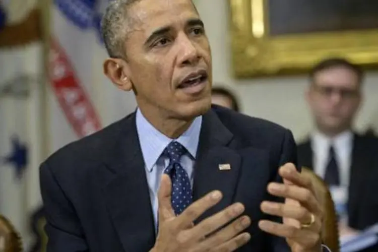 
	Barack Obama: mudan&ccedil;a nessa dire&ccedil;&atilde;o nos Estados Unidos beneficiaria mais Obama e seu partido
 (Brendan Smialowski/AFP)