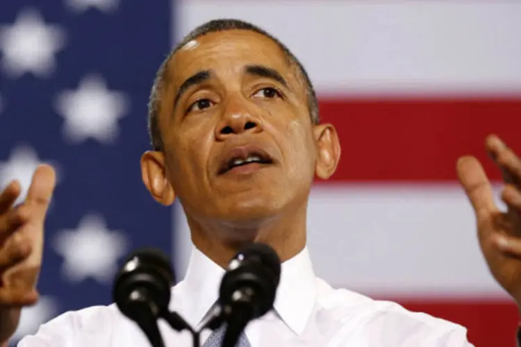 
	Barack Obama, presidente dos Estados Unidos: crescimento chegaria a 3,4 por cento em 2015, informou a Casa Branca
 (Larry Downing/Reuters)