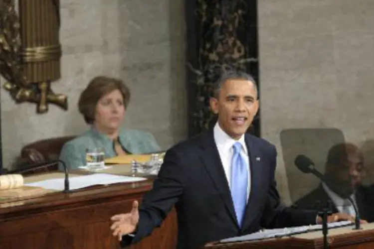 O presidente americano Barack Obama: "acredito que este pode ser um ano de avanço para a América", afirmou (Saul Loeb/AFP)