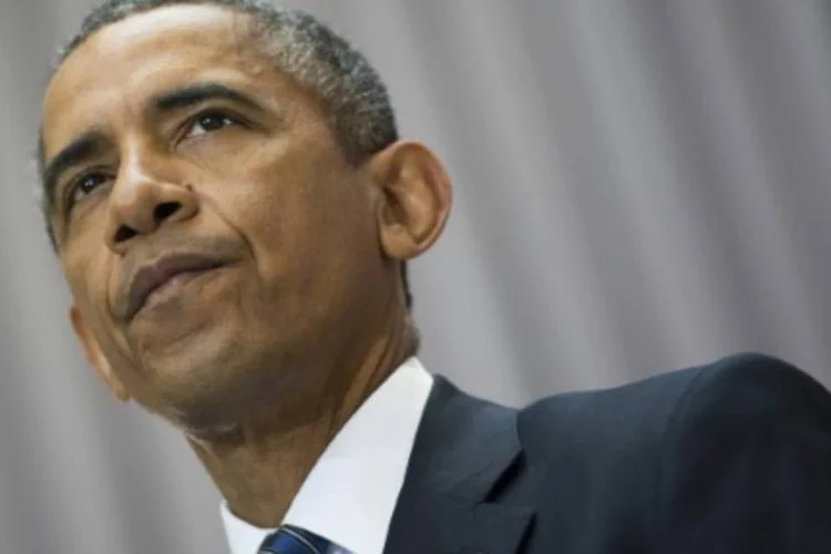 
	O presidente americano, Barack Obama: &quot;condenamos nos termos mais fortes poss&iacute;veis a viol&ecirc;ncia dirigida contra pessoas inocentes&quot;
 (JIM WATSON/AFP)