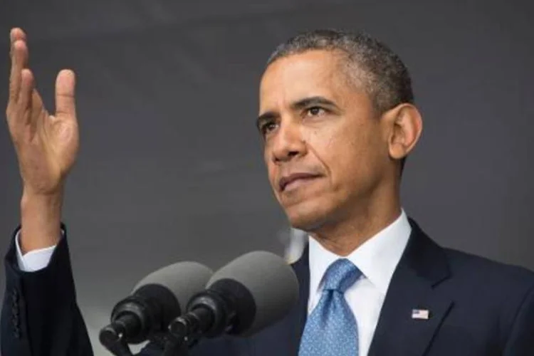 
	Barack Obama: sua viagem come&ccedil;a com um evento em Vars&oacute;via
 (Jim Watson/AFP)