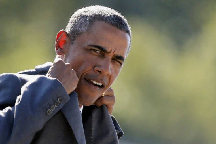 
	Barack Obama: Obama ser&aacute; o primeiro presidente a participar do programa, no qual Bear Grylls leva celebridades em jornadas por florestas e montanhas remotas
 (Carlos Barria/Reuters)