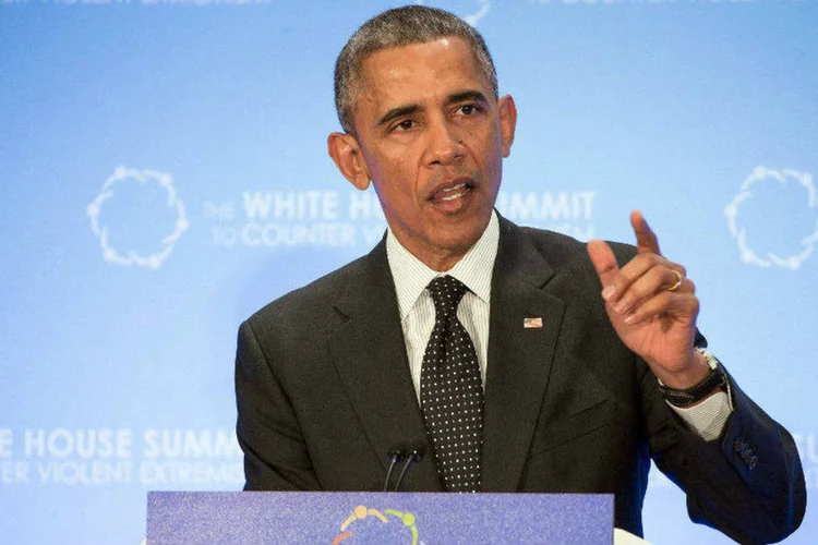 
	O presidente americano, Barack Obama: nova lei d&aacute; o amparo legal &agrave;s atividades de espionagem eletr&ocirc;nica da NSA
 (Joshua Roberts/Reuters)