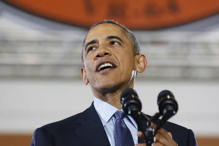 
	Barack Obama: Obama precisou de apenas cinco horas para quebrar o recorde que pertencia a Robert Downey Jr
 (Larry Downing/Reuters)