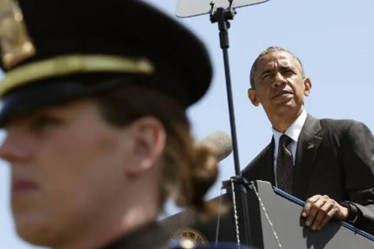 O presidente americano, Barack Obama: iniciativa de Obama busca reduzir a tensão entre a população e as forças de ordem após uma série de incidentes violentos (Yuri Gripas/AFP)