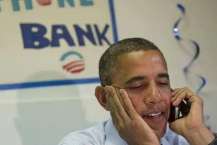 
	Barack Obama: &quot;se o teu estado permite a vota&ccedil;&atilde;o antecipada, fa&ccedil;a como eu&quot;, disse o presidente americano pelo Twitter
 (Saul Loeb/AFP)